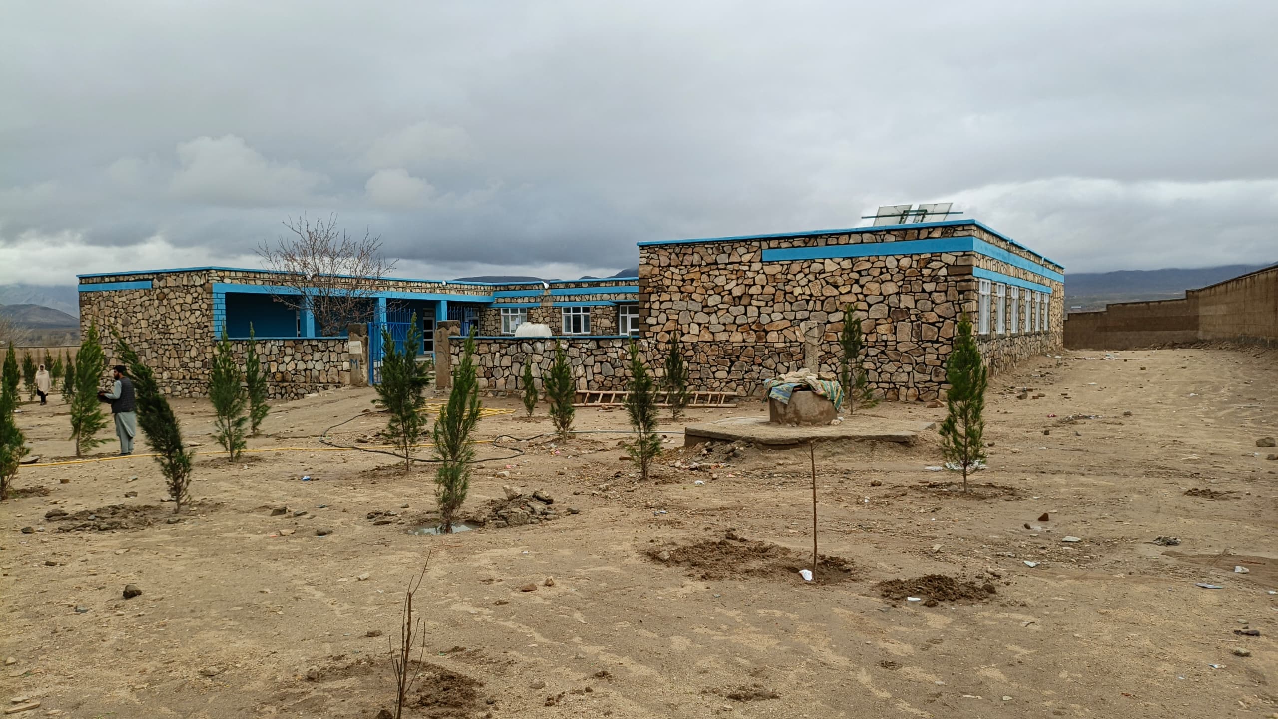 Completed Baghak Lycee, wide view